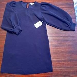 Free Assembly Black Puff Sleeve Dress